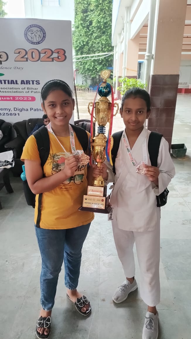 On 07-Aug-2023, Venue at Don Bosco Academy, Patna, ग्लोबल शेफर्ड स्कूल के बच्चों ने पटना में आयोजित राज्य स्तरीय मार्शल आर्ट चैंपियनशिप में लहराया परचम, *1 स्वर्ण , 2 रजत और 1 कांस्य पदक* अपने नाम किया।
